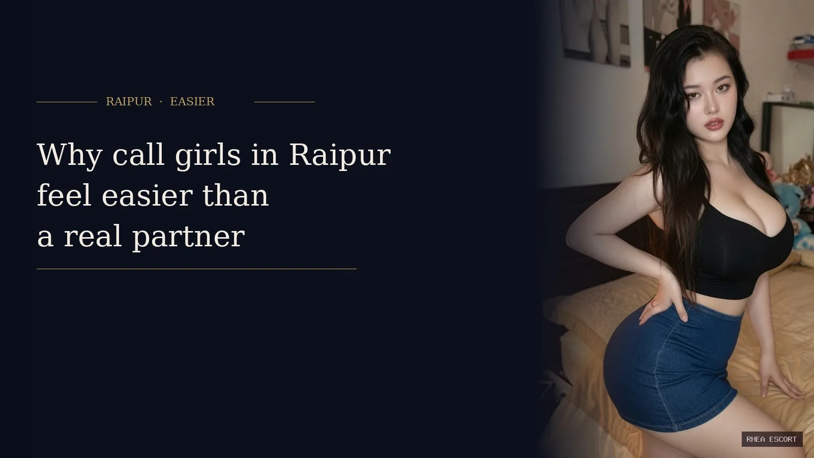 Why call girls in Raipur feel easier than a real partner